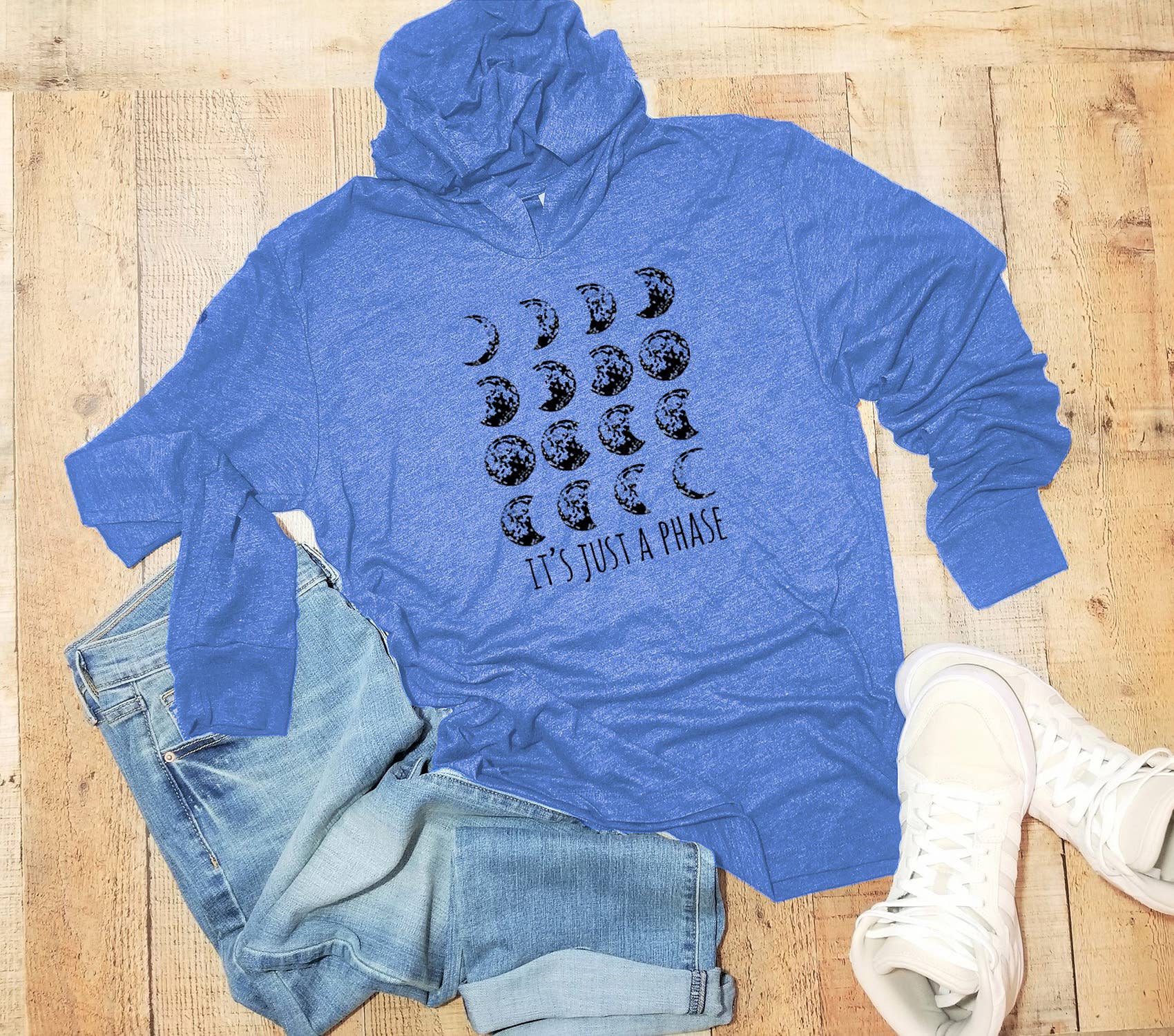 Moonlight Makers – wholesale Hoodie – Unisex – It's Just A Phase - Unisex T-Shirt Hoodie - Moon, Boho4