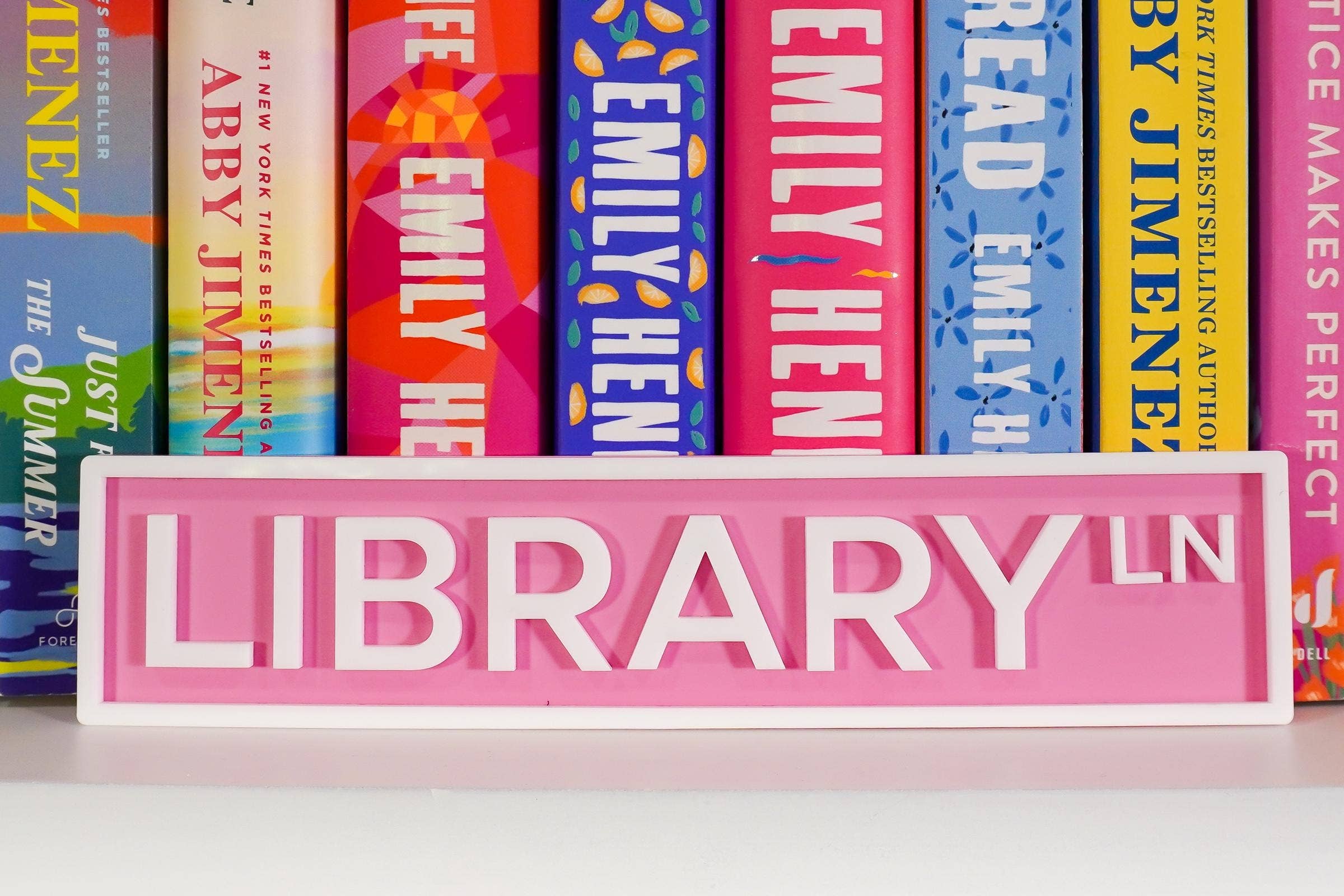 Chapter & Craft Studio - Wholesale Sign - Library Lane Acrylic Street Sign3