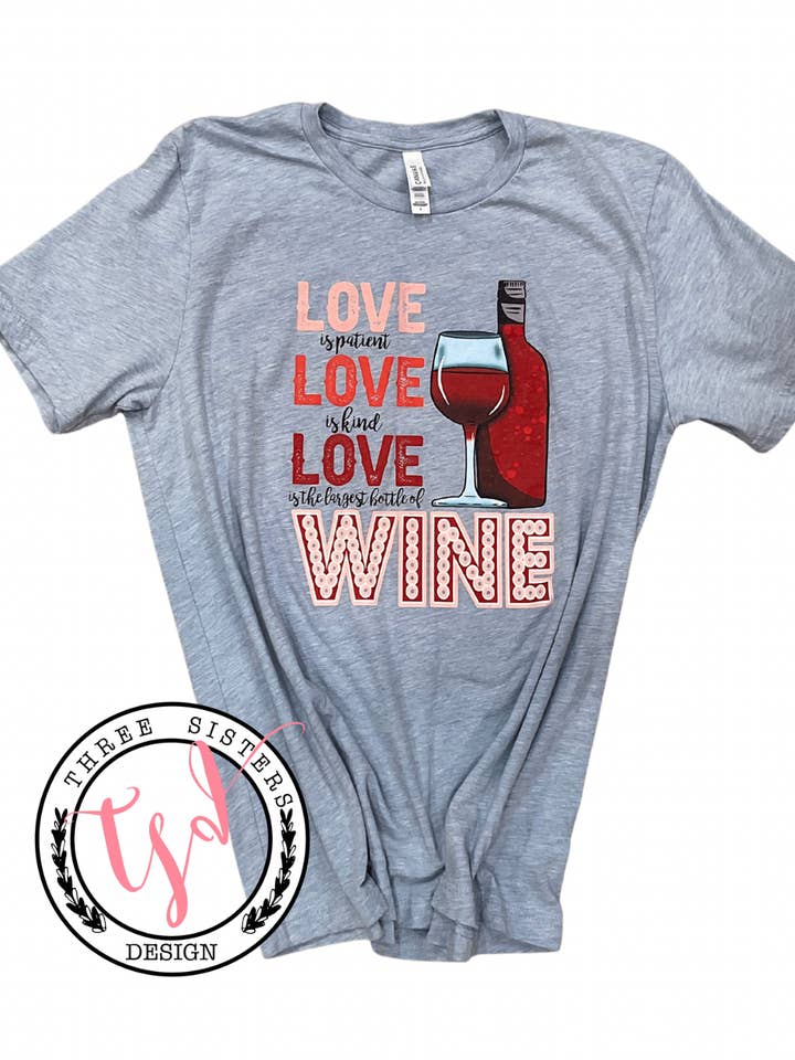 Love Wine - Día de San Valentín - Día de la Madre para venta al por mayor de Three Sisters Design