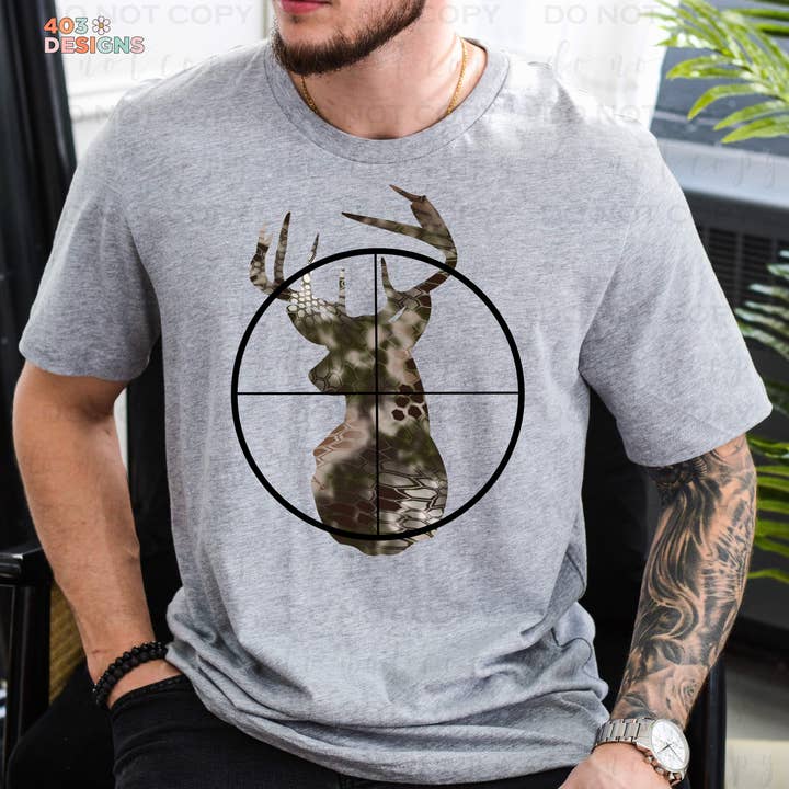 Camo Deer DTF Transfer for wholesale by 403 Designs