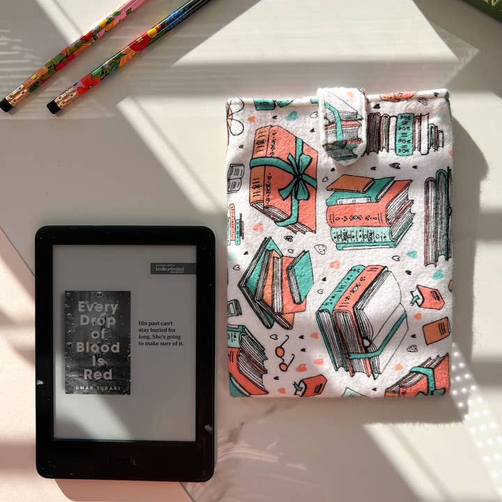 Fabric Book Cover, Padded Kindle Sleeve, Gift for Booklovers for wholesale by Umays Boho