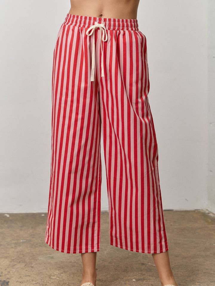 PANTALONES CON CORDÓN A RAYAS para venta al por mayor de Polagram by Wellmade USA