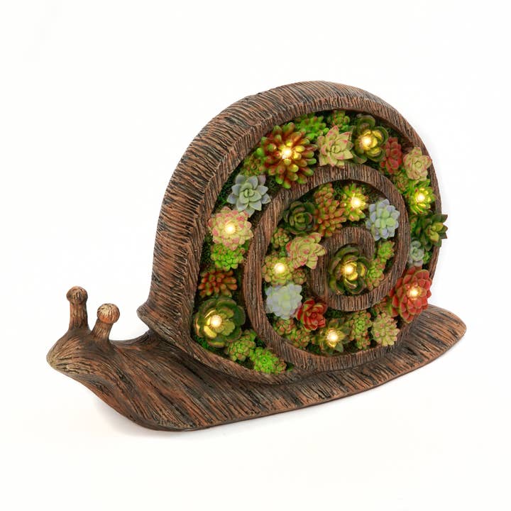 Discount 16.6"L Solar Lighted Resin Sna for wholesale by The Gerson Companies