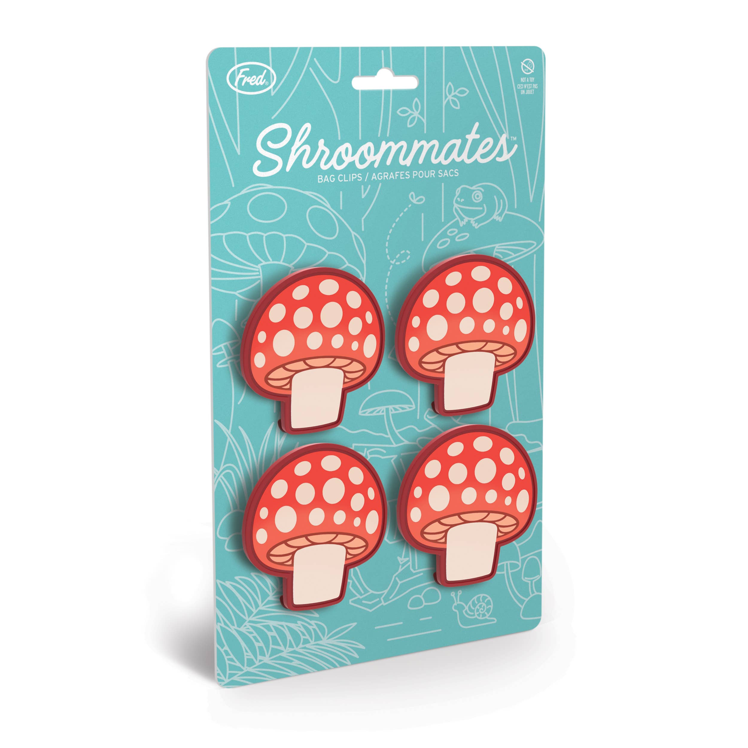 Fred & Friends - Wholesale Kitchen Tool/Gadget - Shroommates - Mushroom Bag Clips- Set of 44