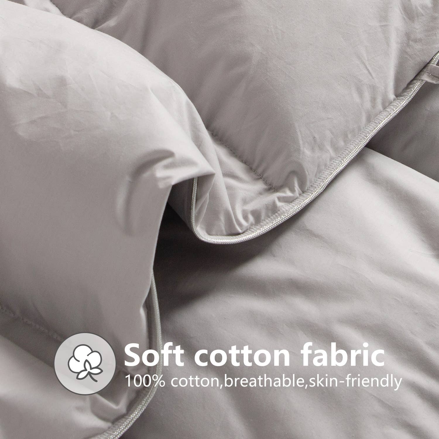 Kasentex - Wholesale Down Comforter - Down Comforter - Goose Duck All Season - 100% Cotton Cover10