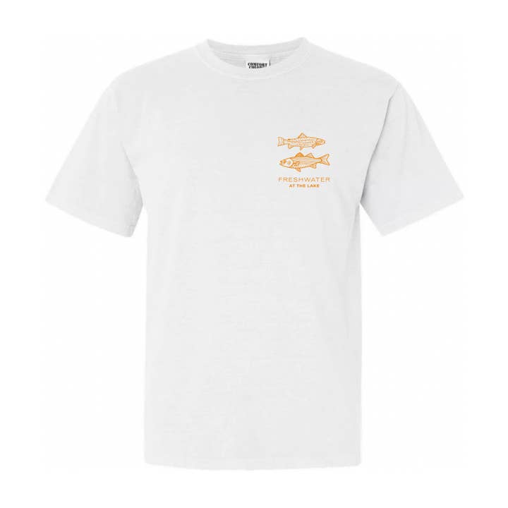 Freshwater Curated Goods - Wholesale Screen Printed T-Shirt - Unisex - AT THE LAKE | Freshwater Fish Unisex Tee