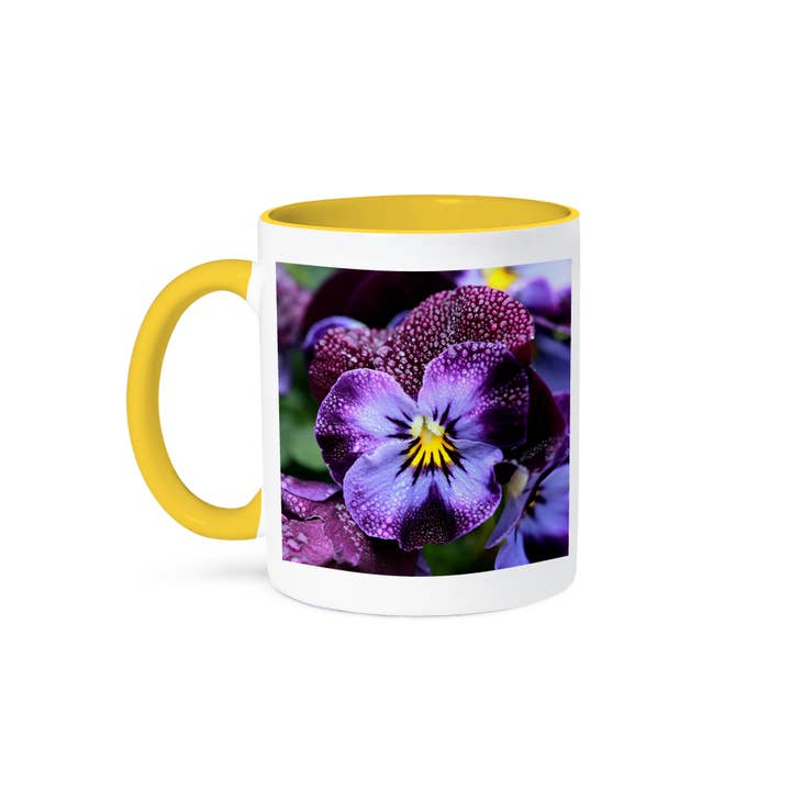 3dRose - Wholesale Coffee Mug - 3dRose, Macro photograph of a violet viola flower., Mug