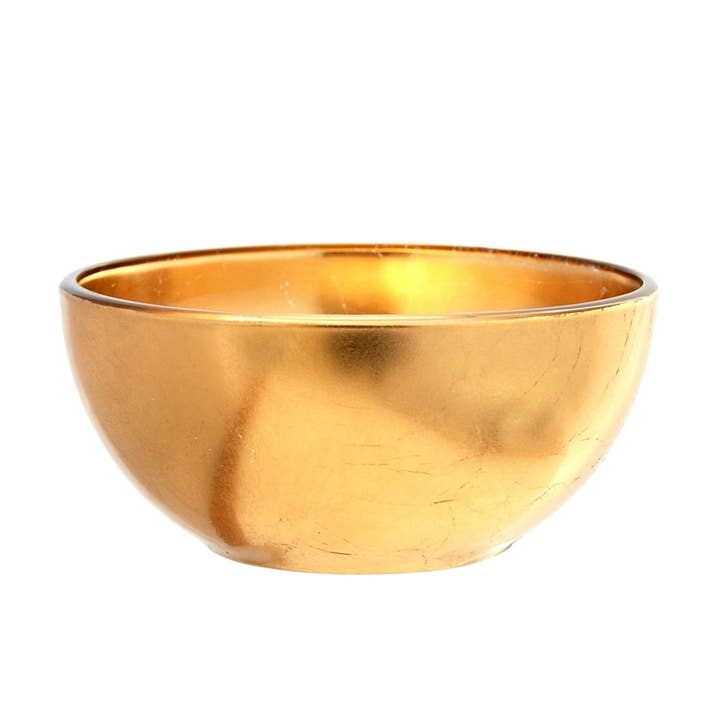 GILT 6" Glass Side Bowl for wholesale by RED POMEGRANATE COLLECTION