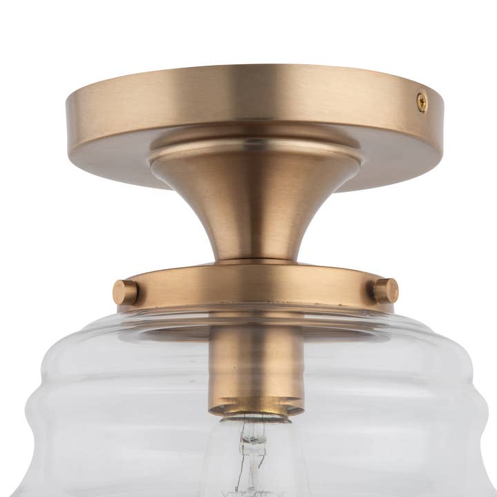 Brio Lighting - Wholesale Chandelier/Hanging Light - Sale - Solaria 1-Light Gold Semi Flushmount Ceiling Light7