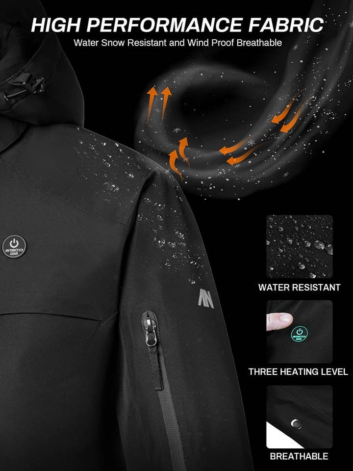 Antarctica Outdoors - Wholesale Jacket - Women's - ANTARCTICA GEAR Heated Jacket, Ski Jacket Coat For Women Winter Coat2