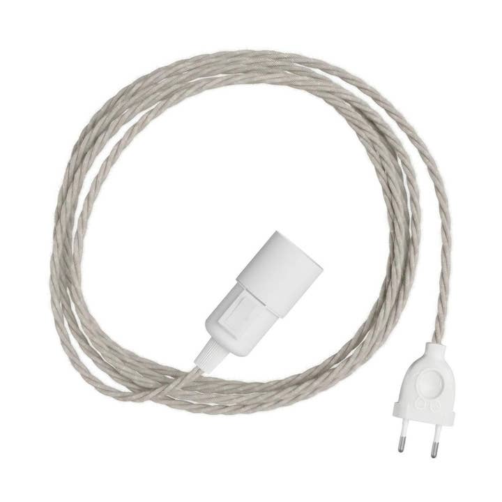 Snake Twisted - Plug-in lampe med flettet stofledning for engroshandel hos LIGHTINUP S.R.L.