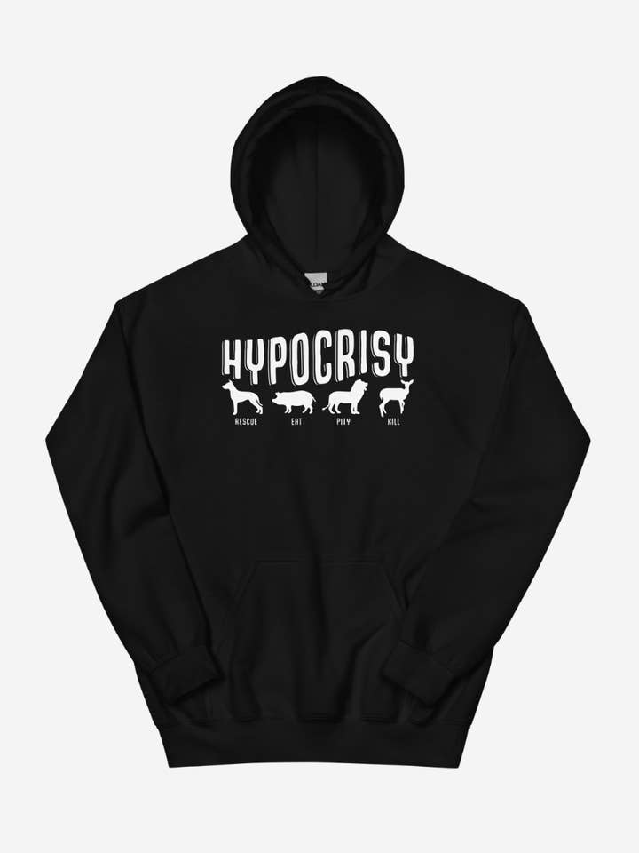 Hypocrisy Unisex Hoodie for wholesale by Plant Babes
