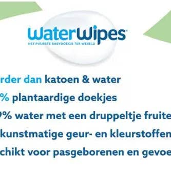 Happy Earth - Venta al por mayor Toallitas faciales y corporales - Bebé - WaterWipes Toallitas para Bebé 60 unidades