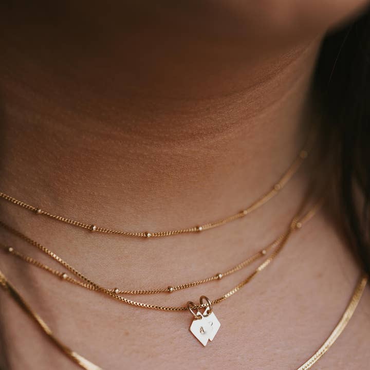 Hello Adorn - Wholesale Link & Chain Necklace - Satellite Chain | 14kt Gold Fill + Sterling Silver1