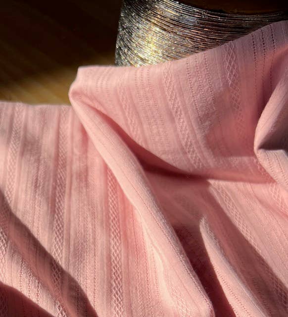 MY DRESS MADE - Wholesale Blouse - Women's - IRIS embroidered fabric in powder pink - 100% cotton4