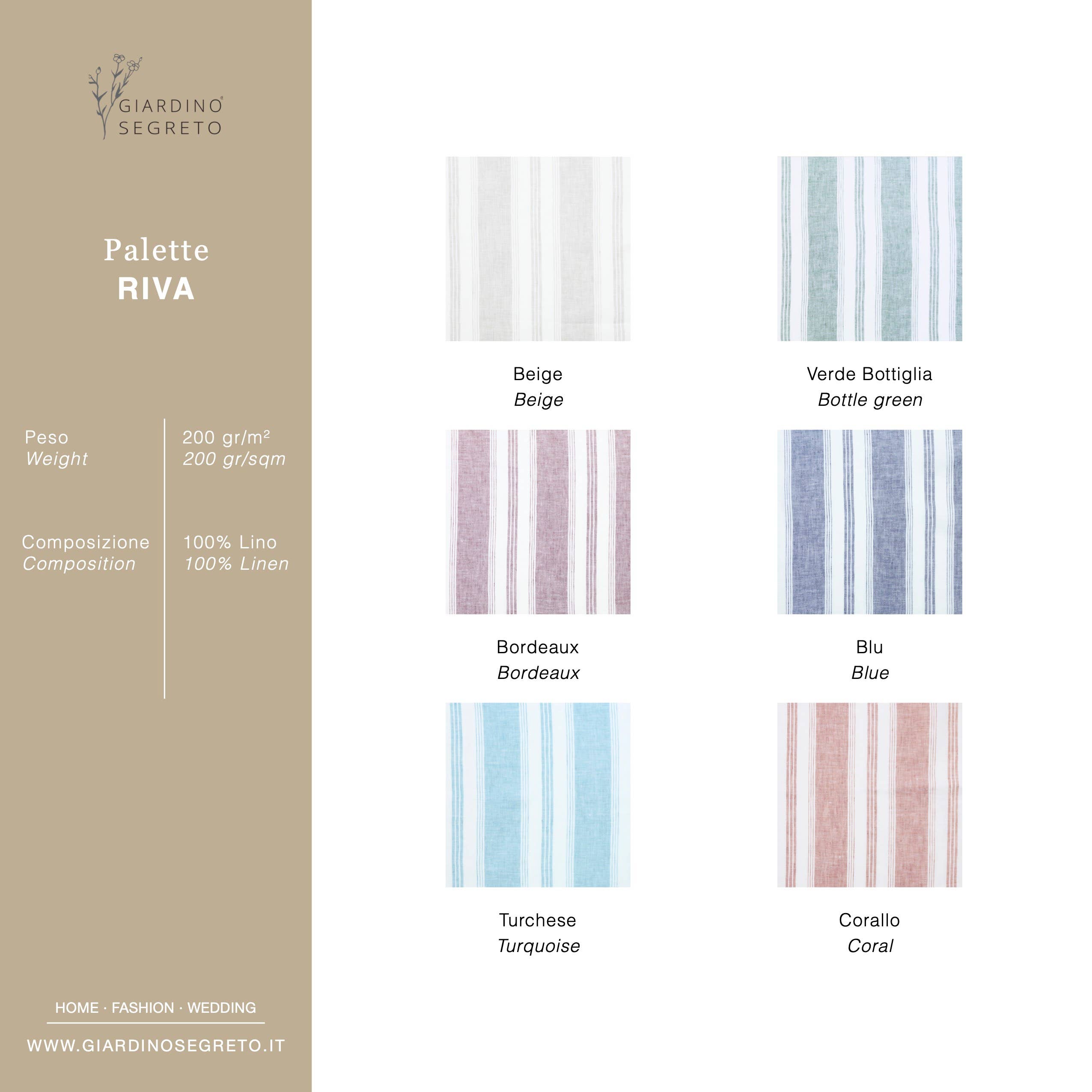 Giardino Segreto – wholesale Löpare – RIVA rent linnebordslöpare3