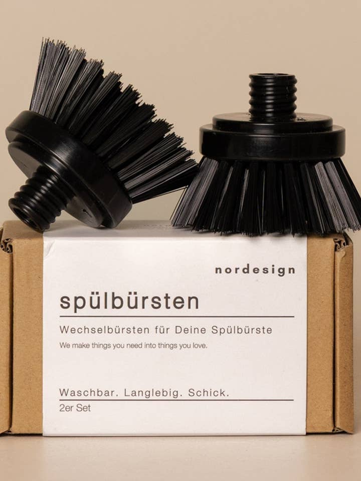 Utbytesborstar med plastfäste (2-pack) för wholesale av nordesign