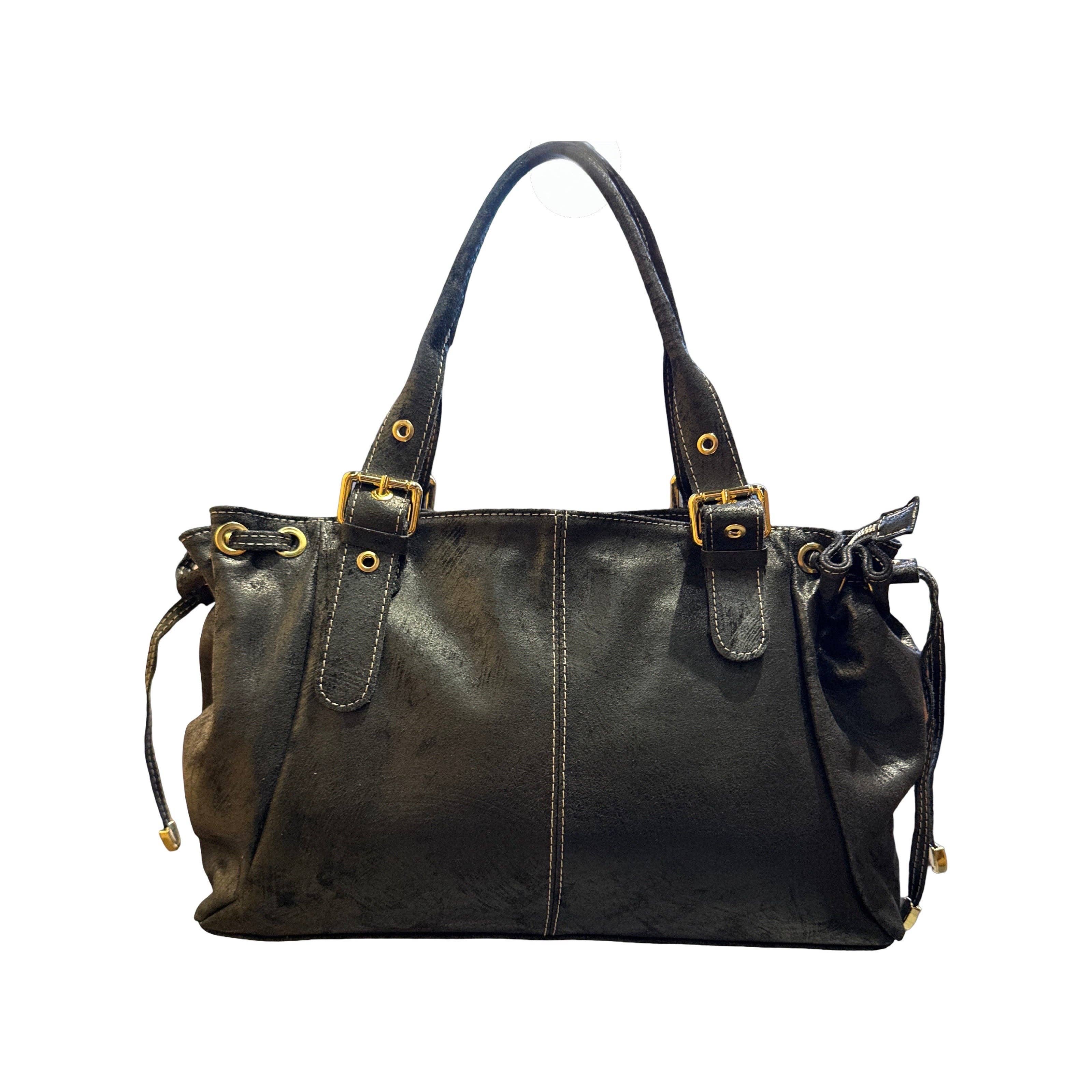 Louisa lee - Venta al por mayor Bolso con correa - Mujer - BOLSO DE CUERO CEPILLO CORDÓN ANCHO0