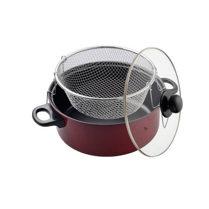 J&V TEXTILES - Wholesale Cooking Pot - J&V TEXTILES 3-Piece Deep Fryer Set