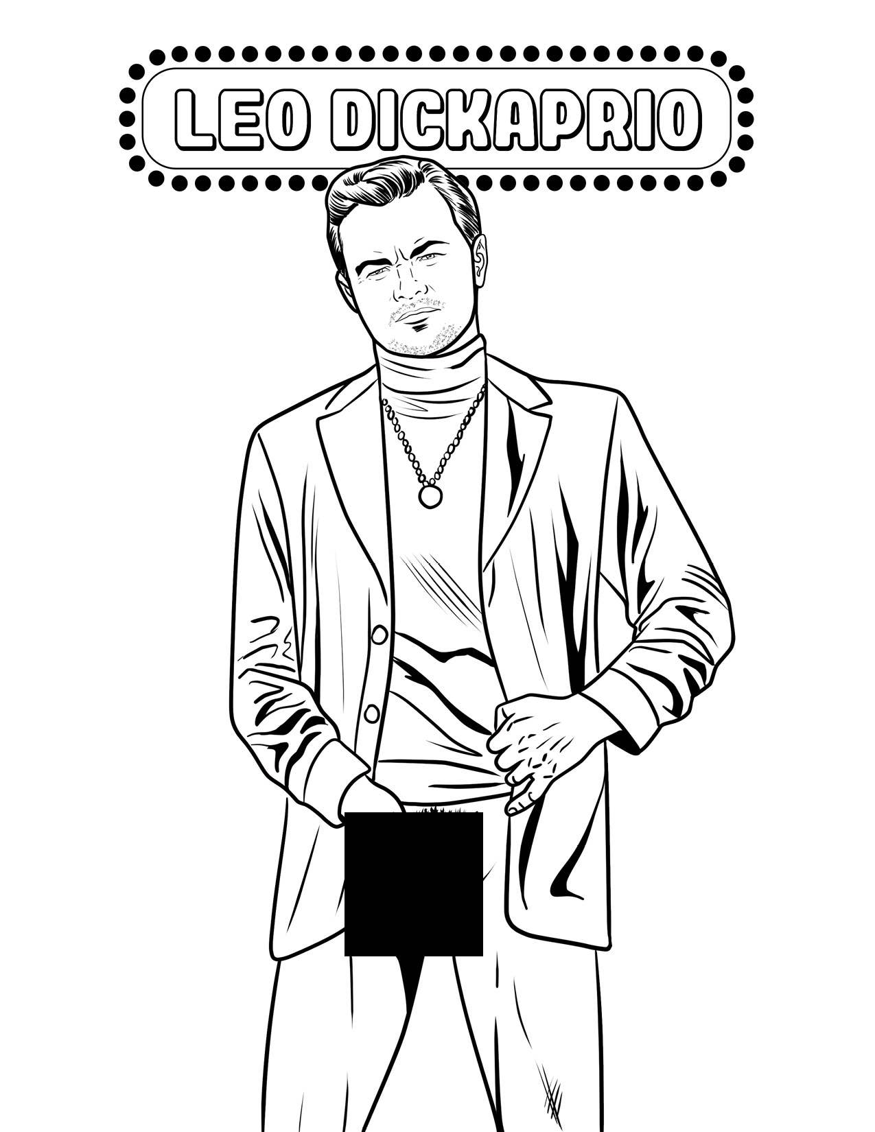 rouge, noir, blanc Livre de coloriage Huge Dicks, CB-024 en vente sur Faire1