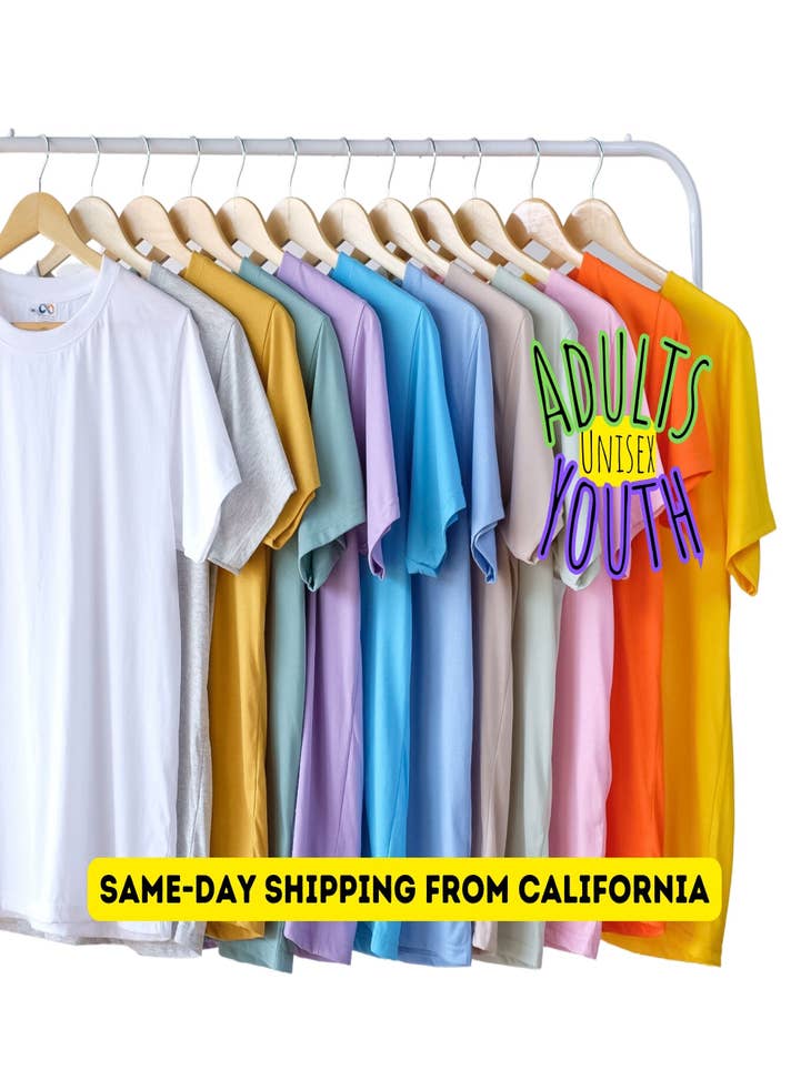 Wholesale 80/20 Polyester Shirt, Sublimation Blank Shirt, Unisex Tees for  your store - Faire