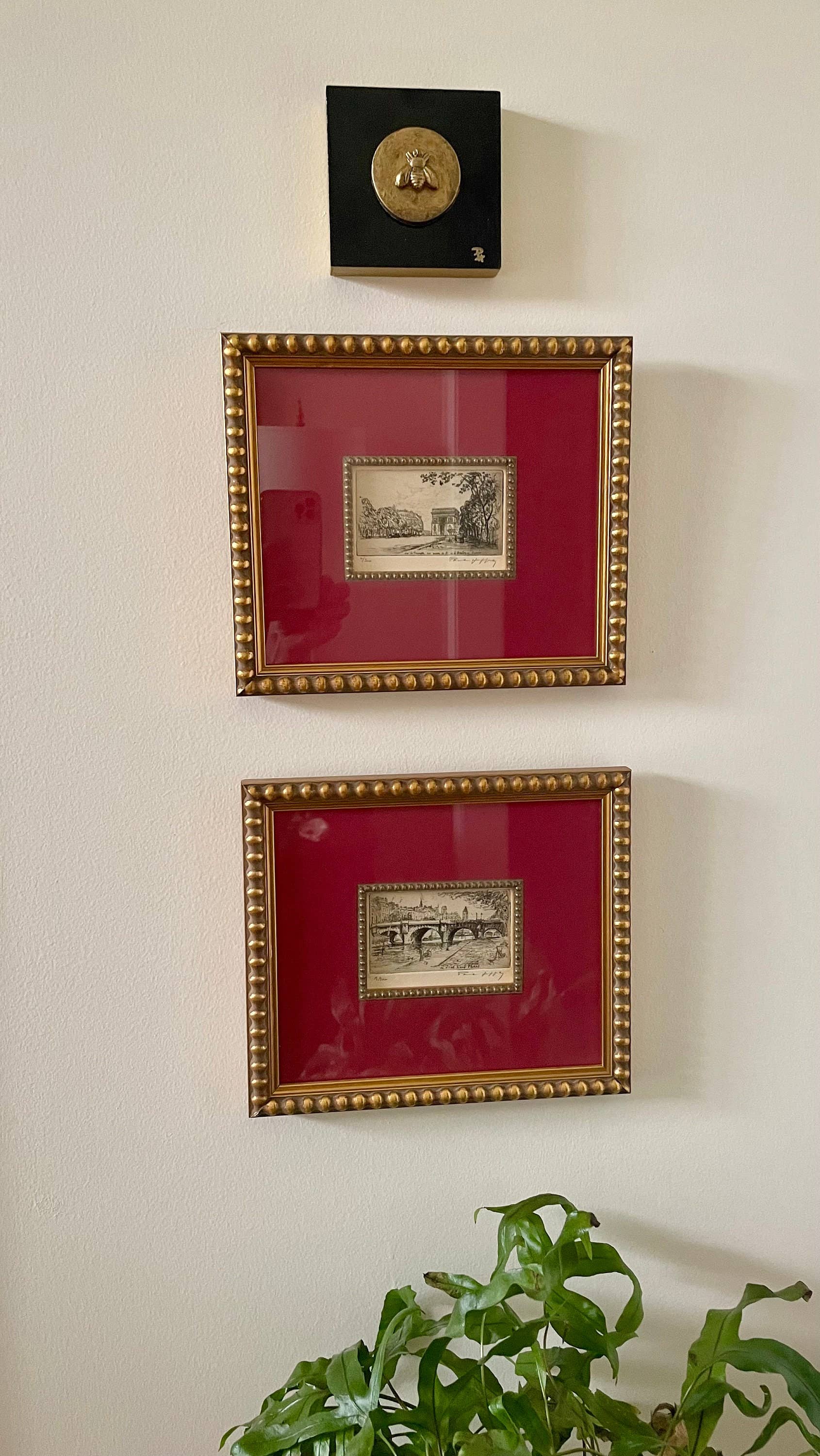 The Ornate Oyster – Großhandel 3D-Wandkunst – Biene Intaglio Klein 4x4, Wandkunst, Bienendekor, Napoleon-Biene4