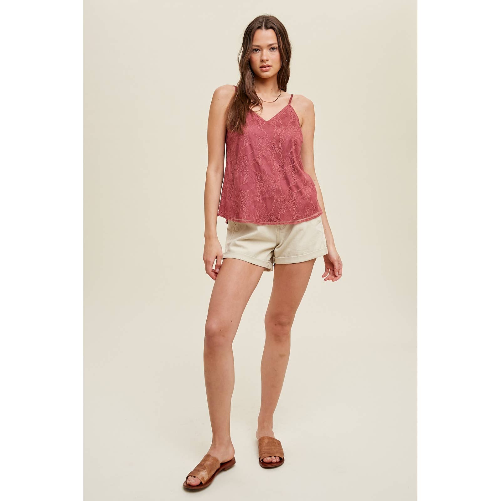 Wishlist Apparel - Wholesale Camisole - Women's - LACE CAMI / WL23-78569