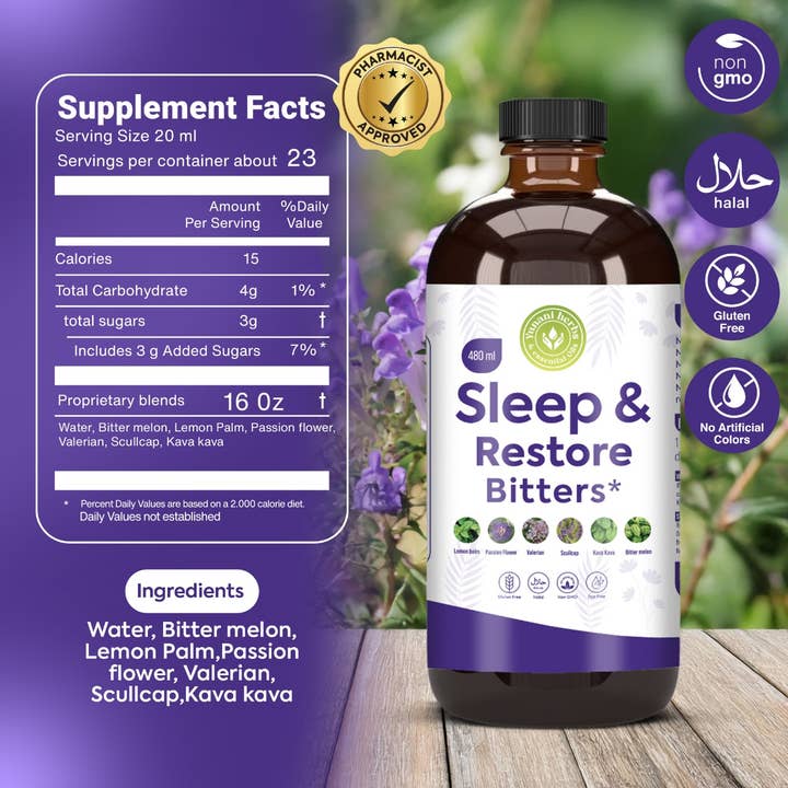 Yunani Herbs & essential Oils - Wholesale Oral Supplement/Vitamin - Sleep & Restore Bitters5