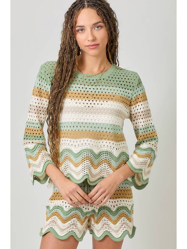 Mystree - Wholesale Pullover-trui - Dames - 61007 Open Stitch High Low Trui8