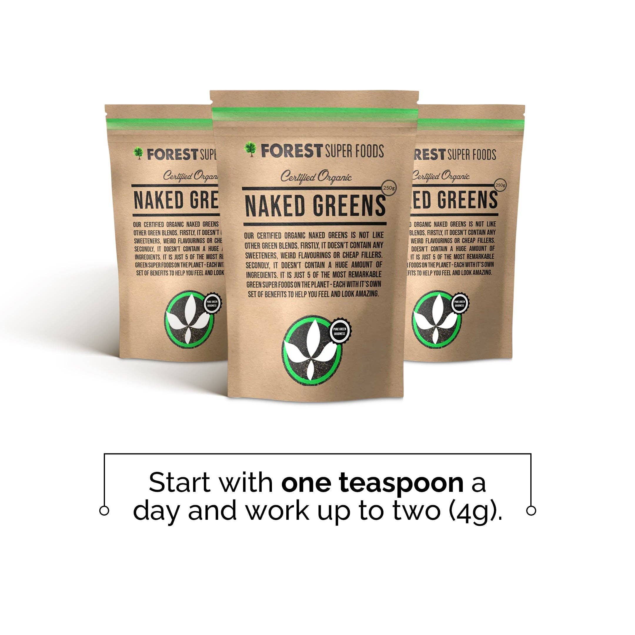 Forest Super Foods - Venta al por mayor Proteínas y superalimentos en polvo - Polvo Multivitamínico Completo Naked Greens4