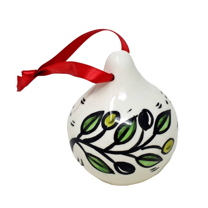 Fair to Trade Ltd - Wholesale Ornament - Hand-Painted Ceramic Palestinian Floral Bauble – Fair Trade