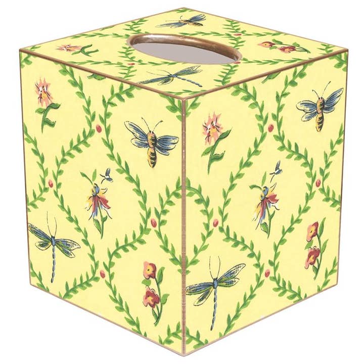 Bugs & Blooms Tissue Box Cover for wholesale by Marye-Kelley
