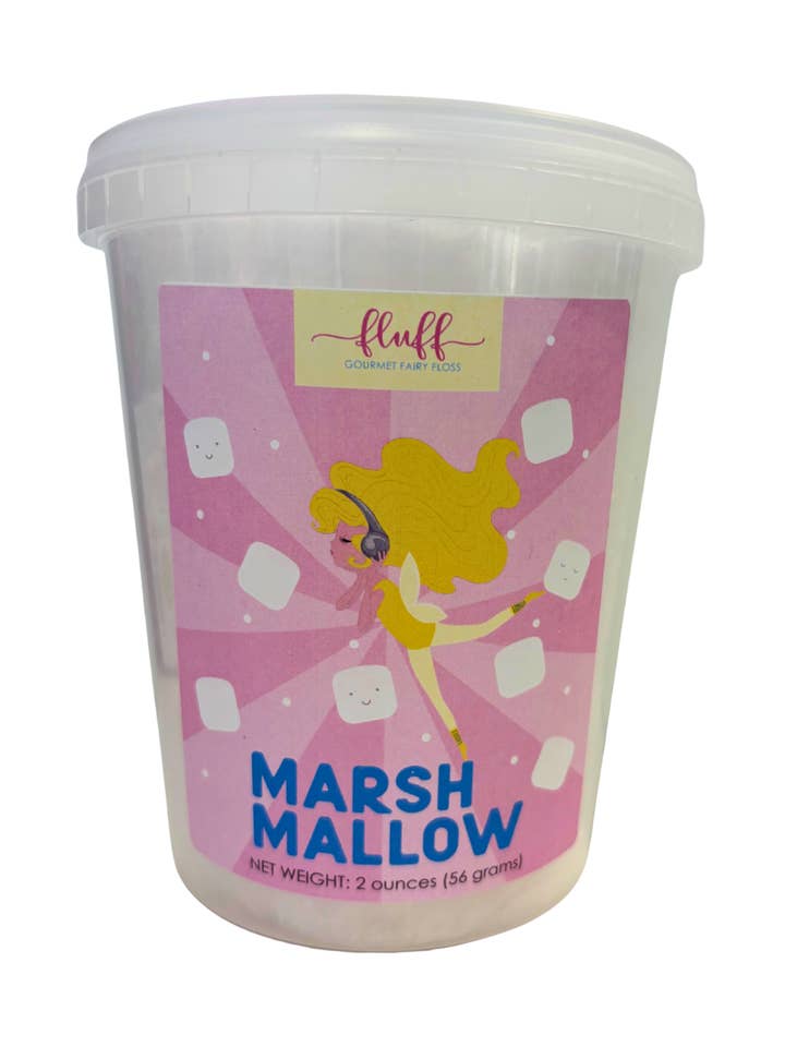 Marshmallow Cotton Candy for wholesale by Fluff gourmet fairy floss