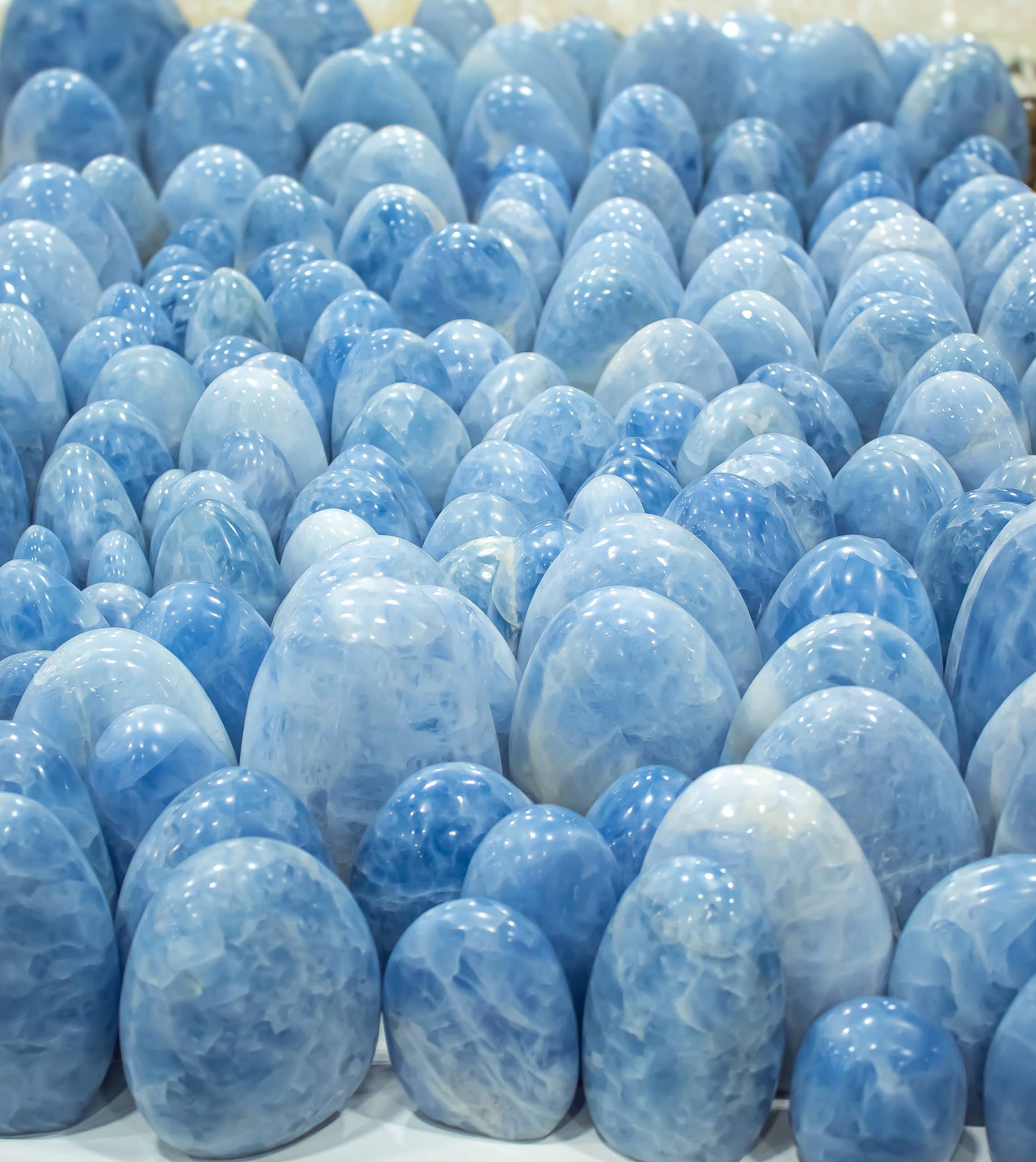 Quasar Gems USA - Wholesale Spiritual Stone/Crystal - Blue Calcite Freeform 1Kg/2lbs1