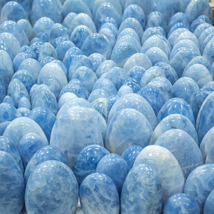 Quasar Gems USA - Wholesale Spiritual Stone/Crystal - Blue Calcite Freeform 1Kg/2lbs1