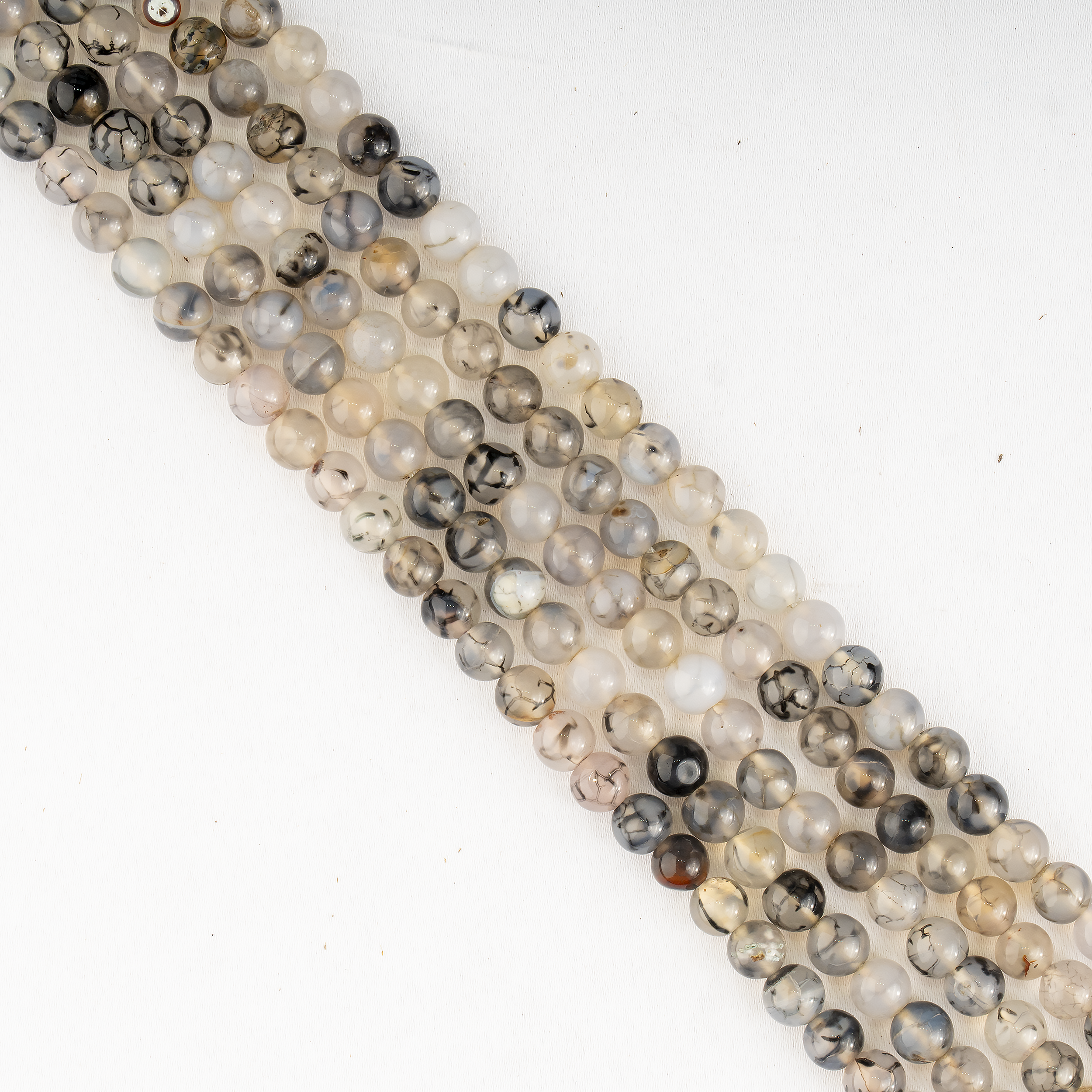 Soothing Crystals Beads - Wholesale Beads - Crystal Jewelry Beads | DragonVein Agate Black | Gemstone3