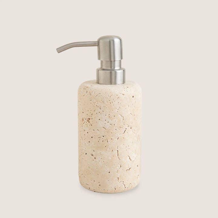 HAAND Craft - Vendita all'ingrosso Barattoli - Barattolo con Coperchio - Pietra di Travertino, Elegante e Pratico