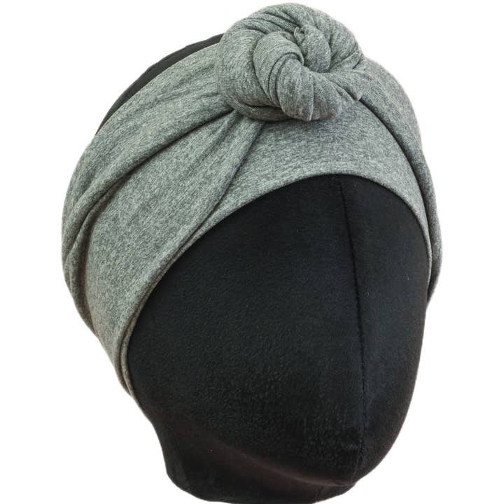 Heather Grey Solid Wrap-Stirnband für den Großhandel von The Sassy Olive Handmade Headbands