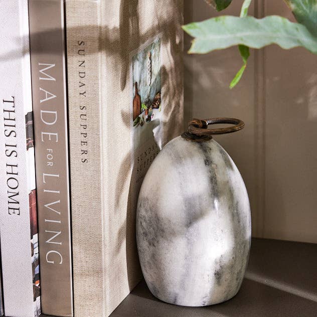 Dibor – wholesale Bookend – Pair of Grey Marble Bookends