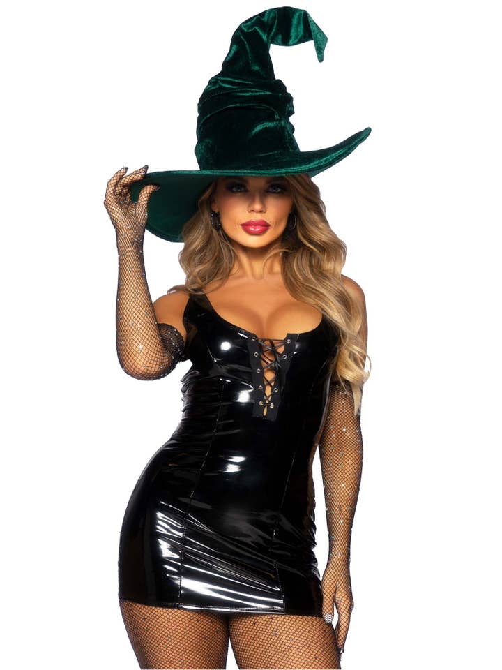 Leg Avenue - Wholesale Costume - Women's - Velvet Ruched Witch Hat