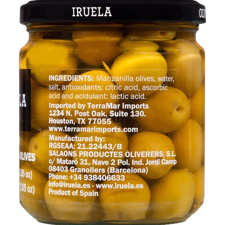 TerraMar Imports - Wholesale Olives - Giant Sevillana Manzanilla Olives - 370 g2