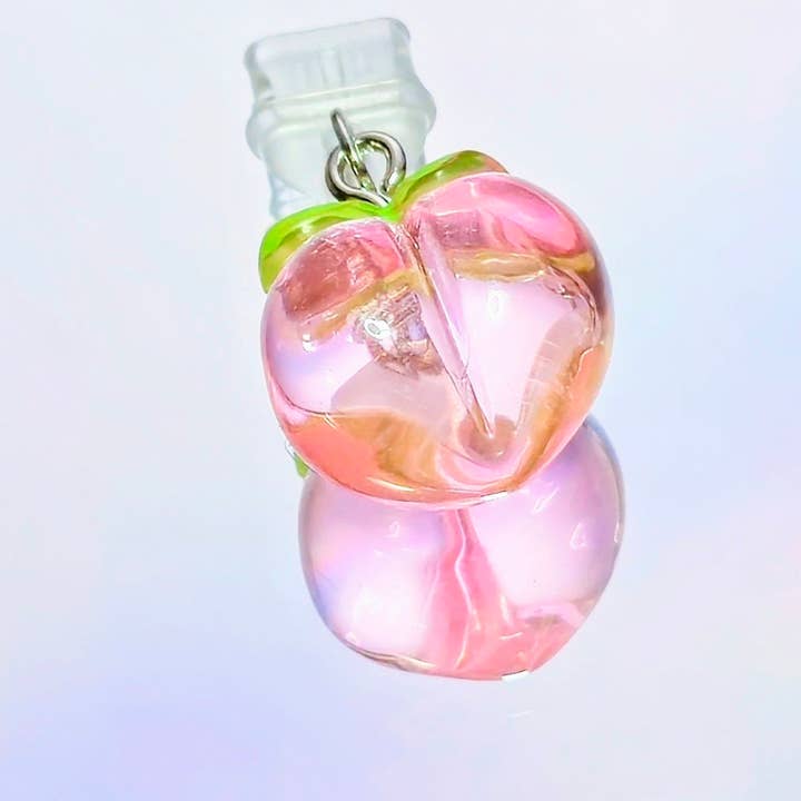 Fui Fuío by Ktna - Wholesale Phonecase strap - Peach USB-C Charm- Cute Dust Plug for Phones/Tablets