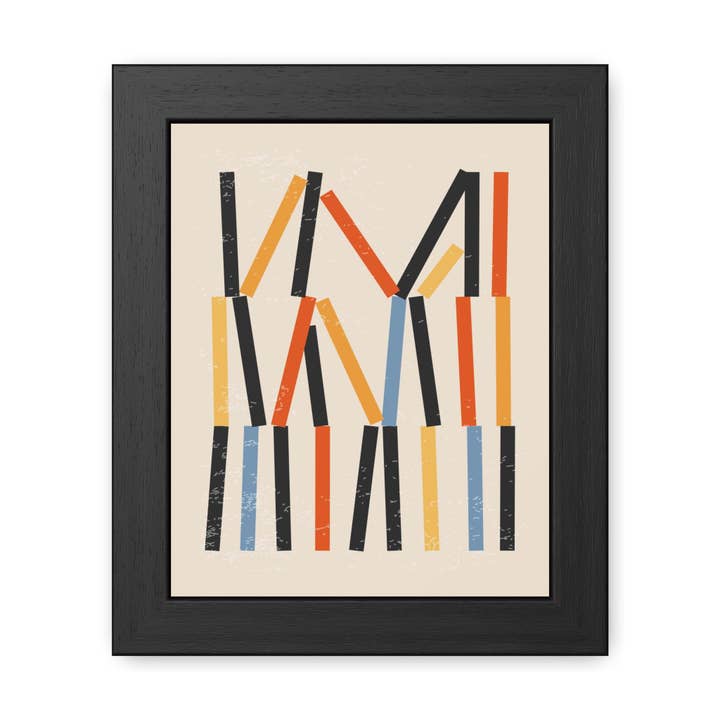 Jarrod 3 - Affiche Encadrée Abstraite - Décoration Murale d'Art Moderne pour Maison & Bureau pour la vente par Donkey Laserbeam