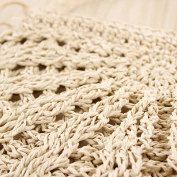 ShieldChic - Wholesale Beach Bag - Small Semicircle Knitting Beach Bag4