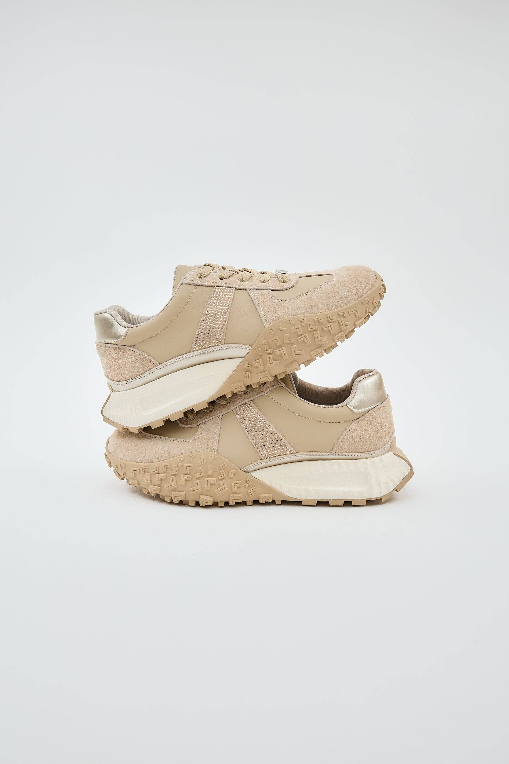 LONZA SHOES - Vente Baskets tendance – femme - Lenora Beige1