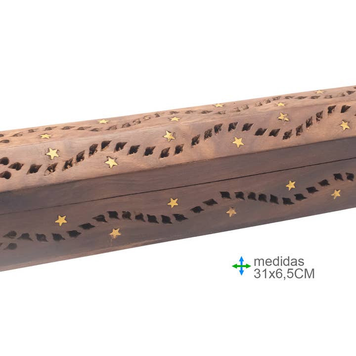 Natuurlijke Wierookhouder Doos 31x6,5cm voor wholesale door Esoterica Arte
