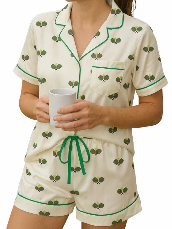 Conjunto de Calções de Cetim para Pijama de Pickleball por atacado de Runway Athletics