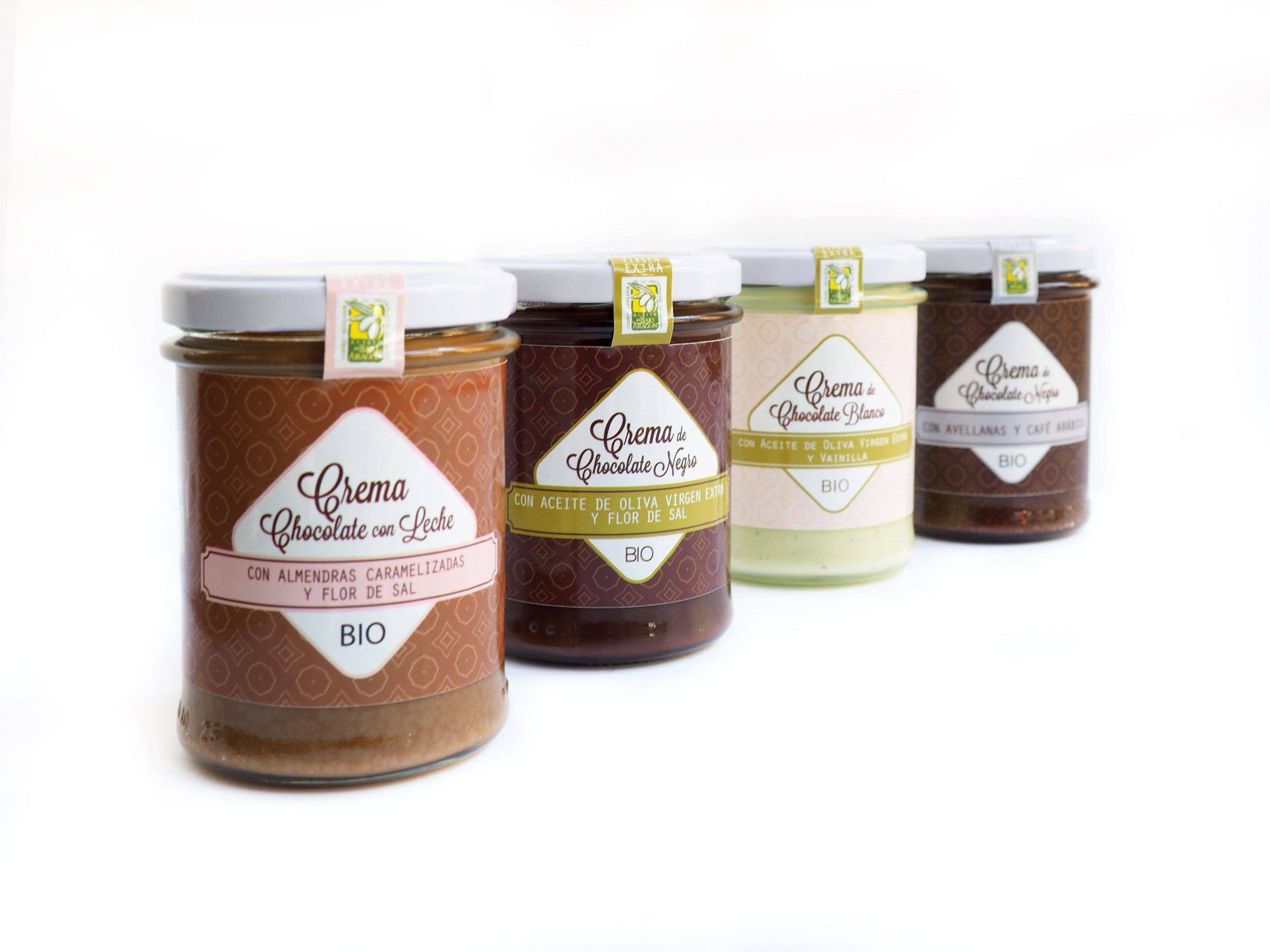 CHOCOLATES ARTESANOS ISABEL - Wholesale Nut Butter - ORGANIC CREAMS Three Flavors: White/Milk/Black (9 Creams)1