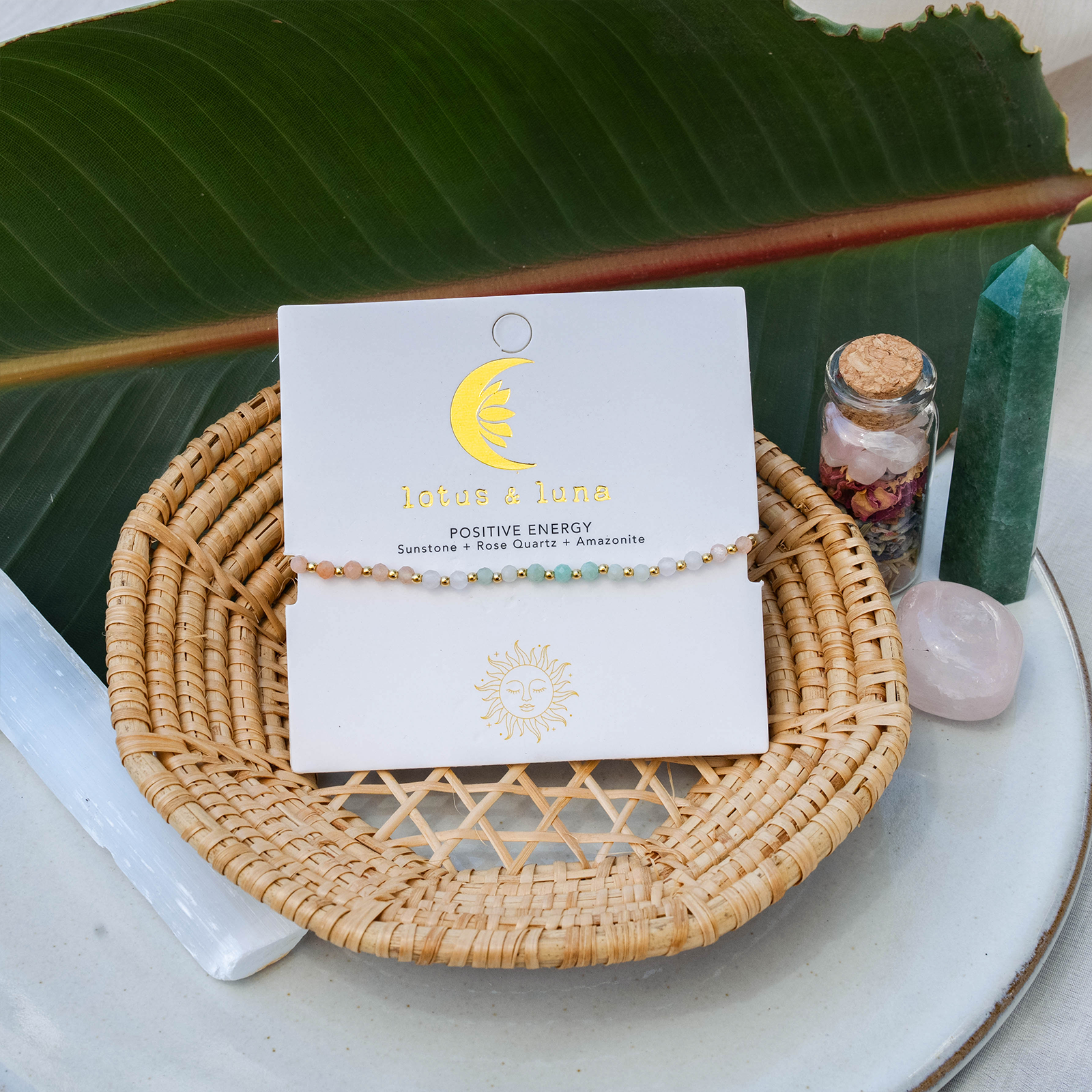 Lotus and Luna - Wholesale Beaded Bracelet - Positive Energy 3mm Healing Bracelet2