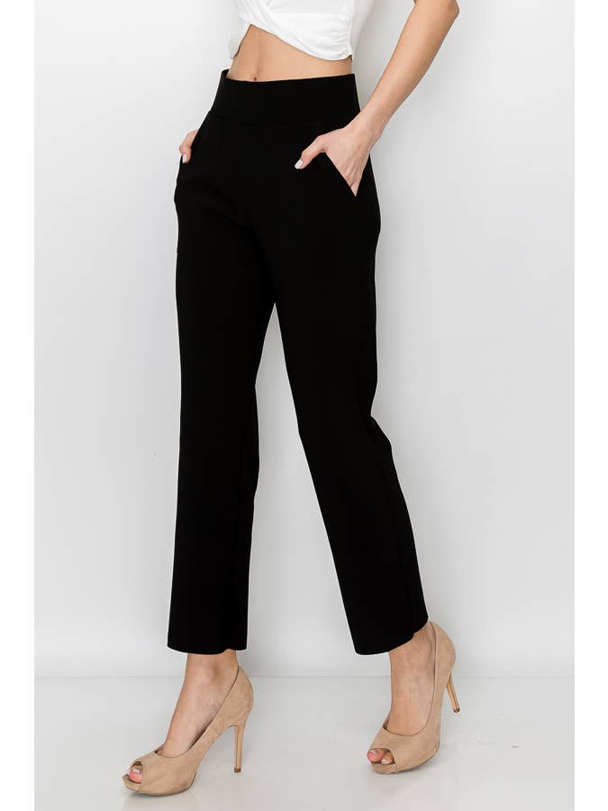 BLACK Kristy Crepe Knit Pant for wholesale on Faire